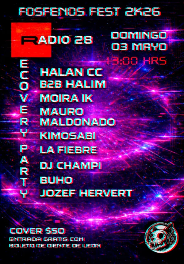 Fosfenos fest recovery party