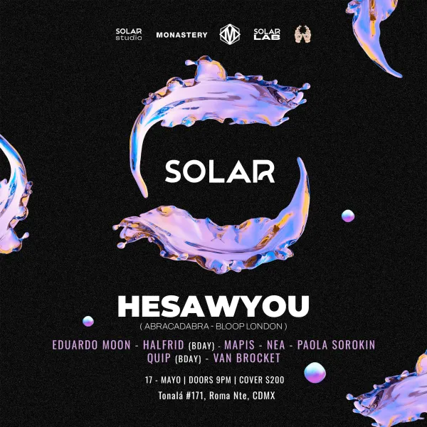 Solar: He Saw You 17 mayo