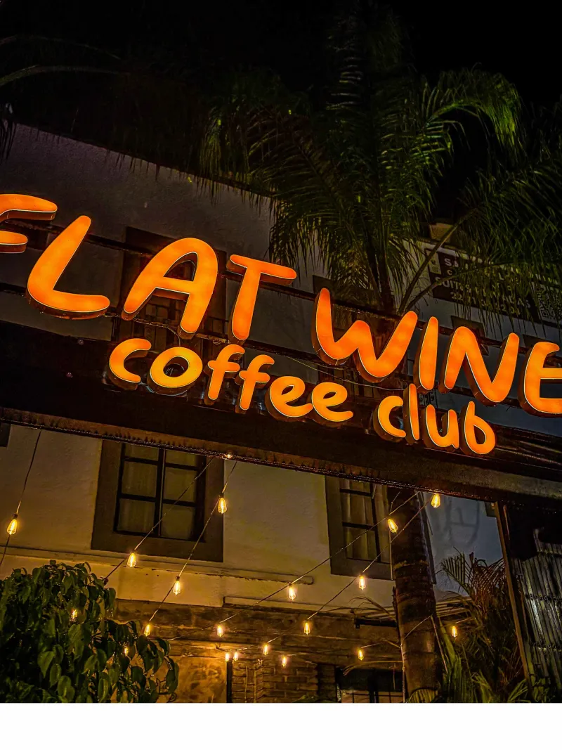 Flat Wine Coffee Club venue