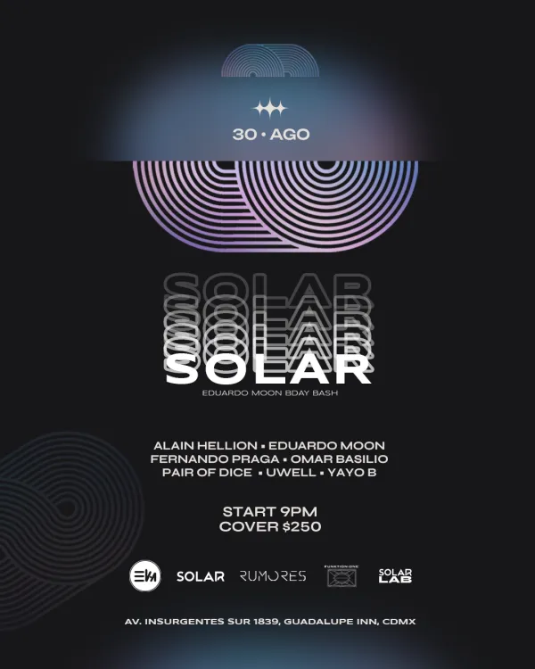 SOLAR PRESENTA: RUMORES X SOLAR