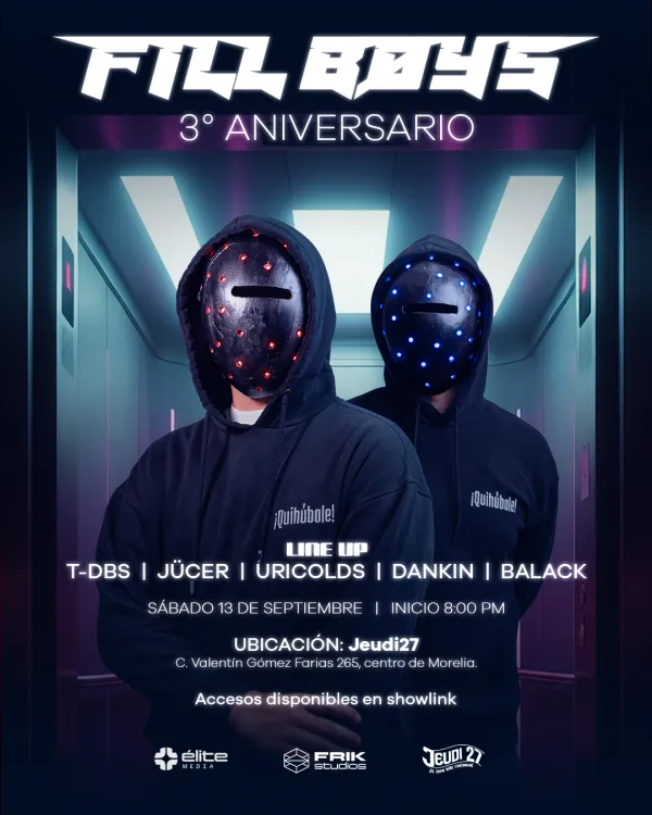 FILL BOYS 3° ANIVERSARIO