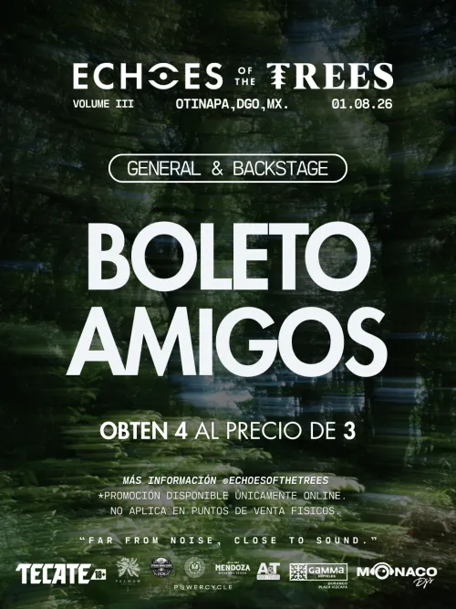 Boleto Amigos 3x4  | Backstage
