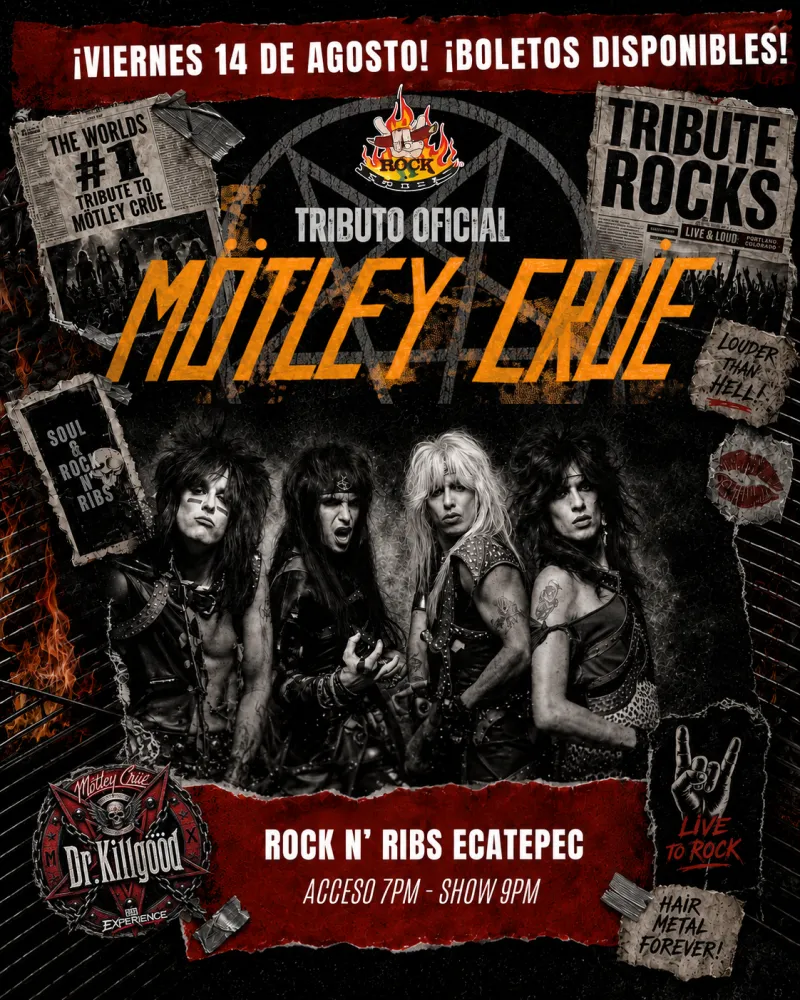 SHOW - TRIBUTO MOTLEY CRUE- ECATEPEC