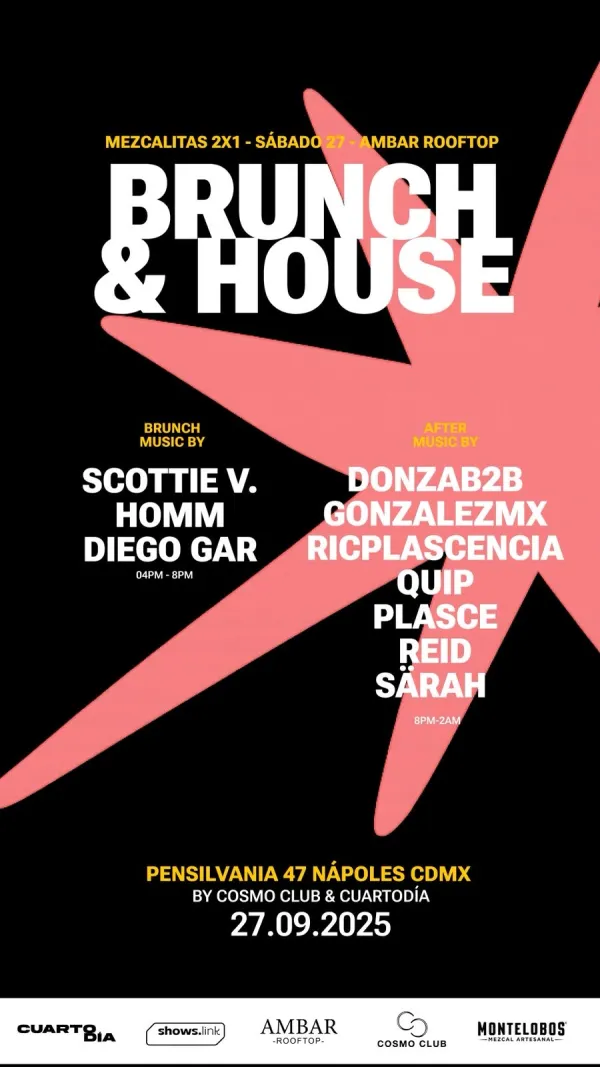 HOUSE & BRUNCH - Cosmo Club x Cuarto Día