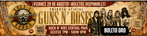 Guns N Roses Boleto Oro