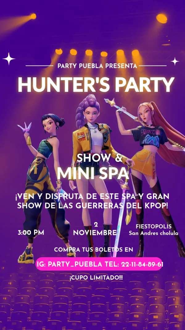 HUNTER'S PARTY SHOW & MINI SPA
