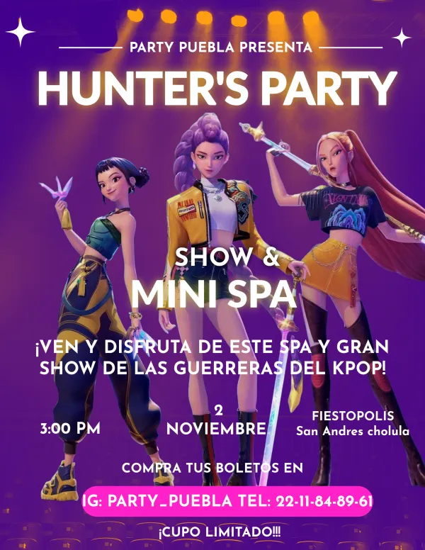 HUNTER'S PARTY SHOW & MINI SPA