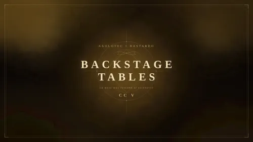 🔵 Backstage Table