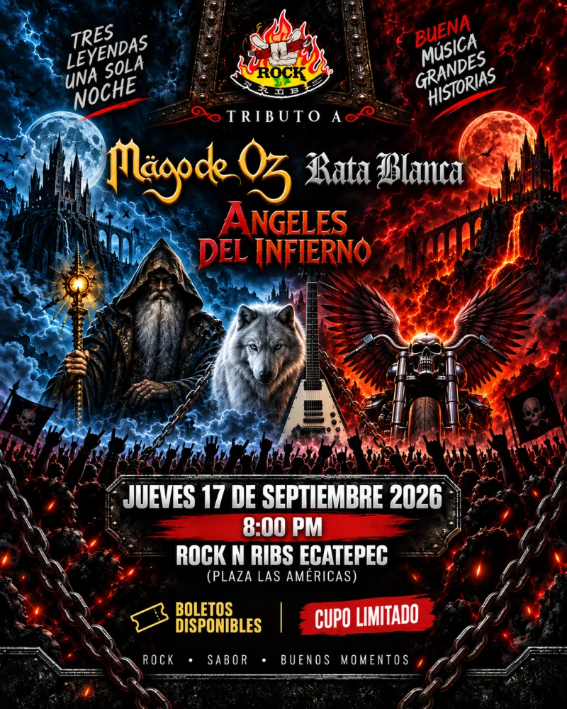 Tributo Rata blanca, Mago de OZ,Angeles del infierno