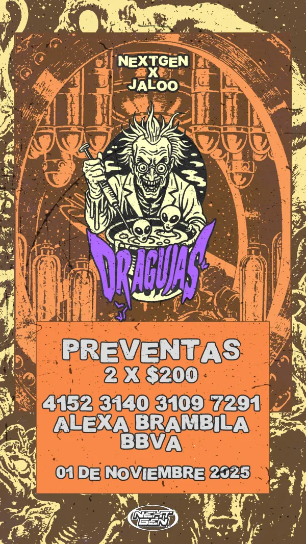 Next Gen presenta: Día de Muertos c/ Dr. Agujas, DJ Callcenter, Ivy_yvi y Balo B2B Jonnok