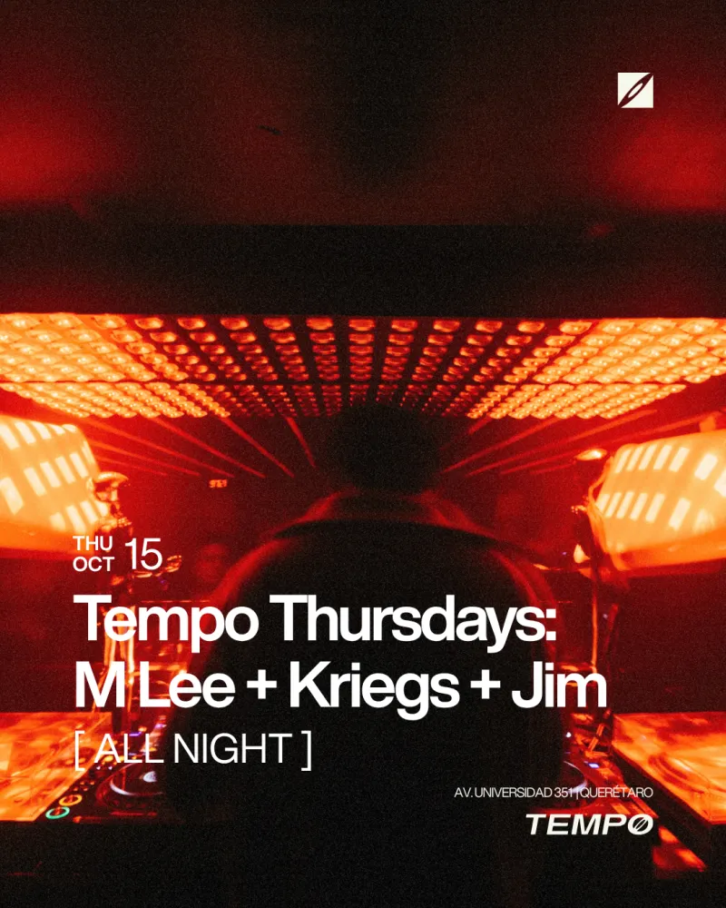Tempo Thursdays: M Lee + Kriegs + Jim