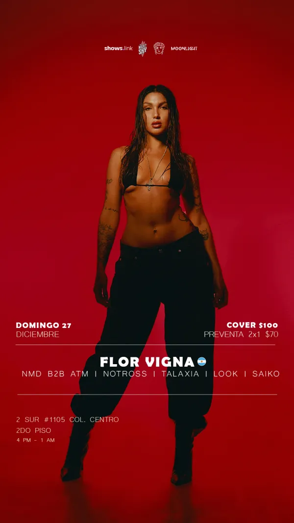 Zenith X Moonlight presenta: Flor Vigna