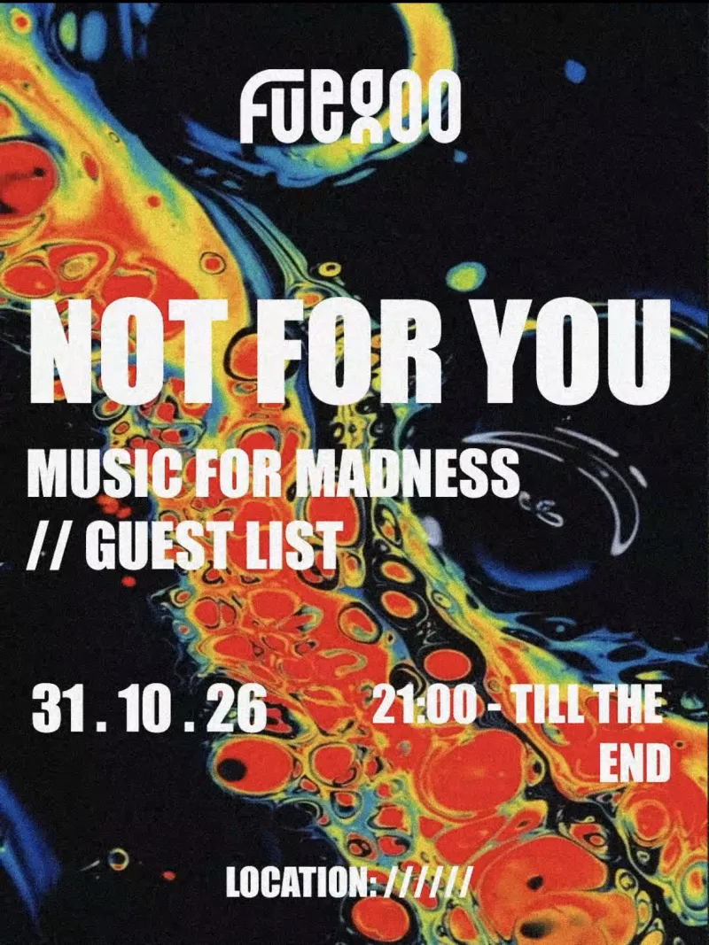 NOT FOR YOU