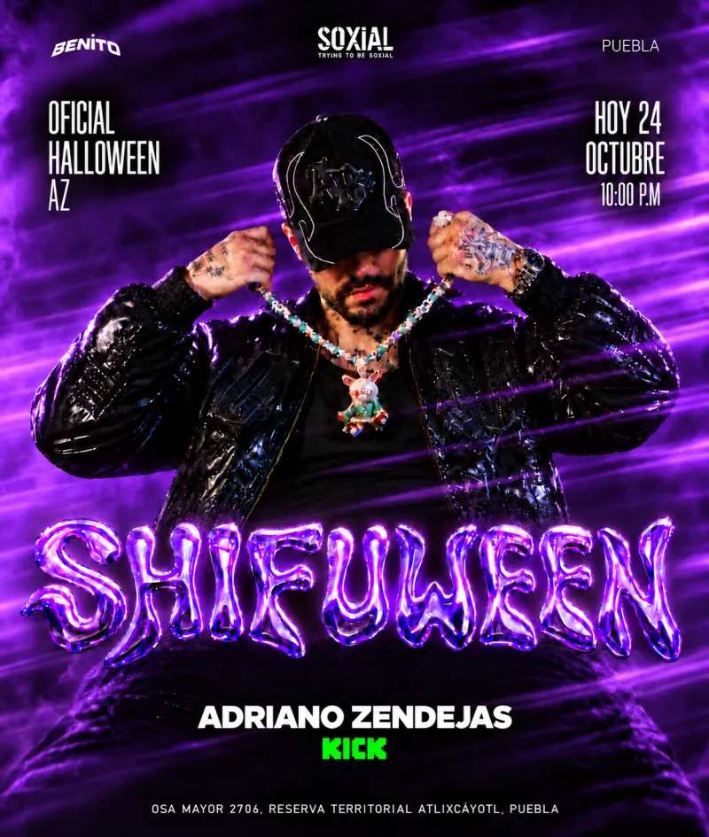 SHIFUWEEN — HALLOWEEN OFICIAL ADRIANO ZENDEJAS - PUEBLA · HOY 24 OCT