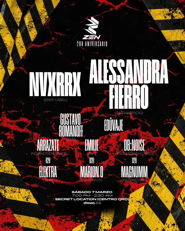 ZEN 2DO ANIVERSARIO: NVXRRX & ALESSANDRA FIERRO