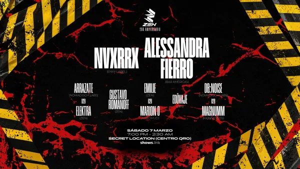 ZEN 2DO ANIVERSARIO: NVXRRX & ALESSANDRA FIERRO