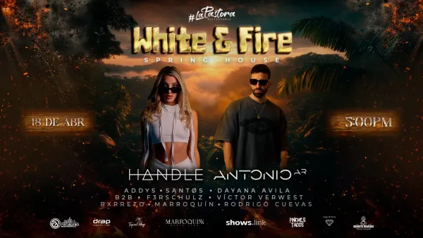 WHITE & FIRE · Spring House Bubbles & Fire Experience